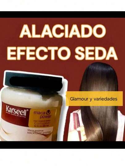 Mascarilla karsel hidratante de colágeno  para cabello seco y dañado, tratamiento acondicionador reparador profundo, mascarilla para suavizar el cabello para todo tipo de cabello, color amarillo 8,45 oz o 250 ml