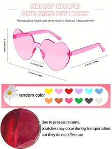 20/10/8/5pcs Set Frameless Pentagram Shaped Transparent Candy Color Party Glasses, Suitable For Parties, Swimming, Beach, Birthday, Carnival And Other Entertainment Activities And Party Favors (Random Colors) - Multicolor - View 4