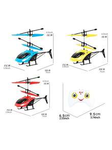 Helicóptero De Juguete Con Control De Gestos Para Niños, Vuelo Por Inducción Con Sensor Y Control Remoto, 2 En 1, Para Juegos En Interiores Y Exteriores, Regalo De Cumpleaños - Multicolor - Ver 6