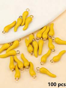 [Quantity] Pcs Vivid Multicolor 3D Red Chili Pendant, Suitable For DIY Earrings, Necklace, Bracelet And Keychain - Spicy Style Jewelry Making Accessories, Jewelry Making Charm - Chili - View 34