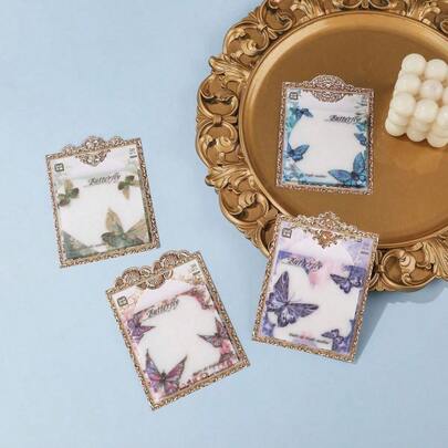 2pcs/Set (100 Sheets) Hot Selling Flashsale Sticky Notes, N Pcs Stickers, Vertical Information, Memo, Mini Tear-Off Office Supplies, Creative Back To School Gift, Other Party Gifts, Elementary School Prizes