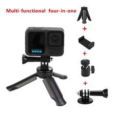 chaohongjia Suitable For Pocket3/GoPro Hero 12/10/9/8/7 Mini Handheld Tripod, Pocket Gimbal, Camera Telescopic Rod, Triangular Tabletop Phone Holder - Black - View 3