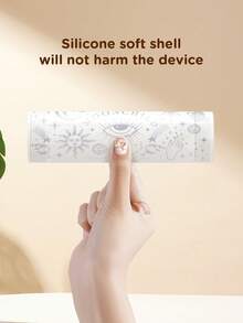 Ayotu 适用于 2/Switch NS/Switch OLED 的线条艺术日月星辰图案保护壳,新一代 TPU 软壳,通用游戏手柄保护套,Switch 手柄保护壳,Switch 游戏配件,防摔、防滑、防刮,时尚美观,适合作为秋季浪漫/返校季/情人节/圣诞节/万圣节礼物 - 彩色 - 查看 7