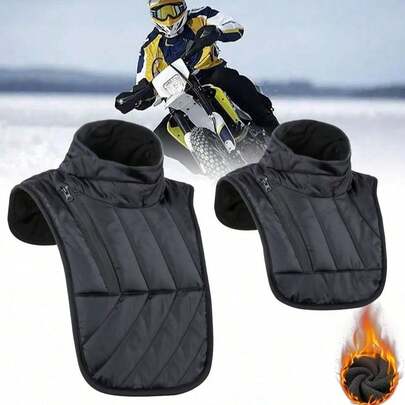 冬季摩托车颈部保暖罩，男女通用摩托车颈部保护套 - 防风抓绒拉法帽围巾面罩，全颈部覆盖，适合骑行和摩托车骑行