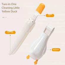 1个可爱鸭子浴室发夹，二合一壁挂式毛发收集器和管道疏通器 - A - 查看 2