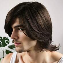 男士假发 波浪卷发假发 逼真男士假发 金色年轻帅气假发 适合日常使用 度假使用 摄影使用 - 彩色 - 查看 9