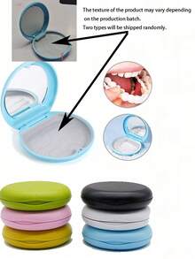 Invisible Aligner Travel Kit, Dental Retainer Case, Magnetic Orthodontic Retainer Box, Denture Box With Mirror, Travel Denture Storage Box, Portable Orthodontic Aligner Case, Dental Retainer Storage Box, Cute Slim Invisible Aligner Case (Suitable For Invisalign), Night Guard Case - Multicolor - View 11