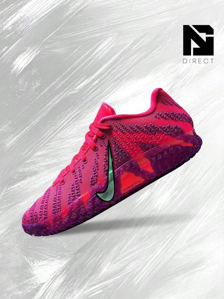 Nike Ja 3 Max Volume– Men's Lifestyle Sneakers – Shose For Man-Vintage-Autumn & Winter-Inspired Running Shoes, Shock-Absorbing Comfort, Gym To Streetwear Casual Wear - Prefect Thanks Giving Day & Chrismas Gift-HF2794 600 - Hyper Pink/Bọt bạc hà/Đen/Viotech - Xem 1