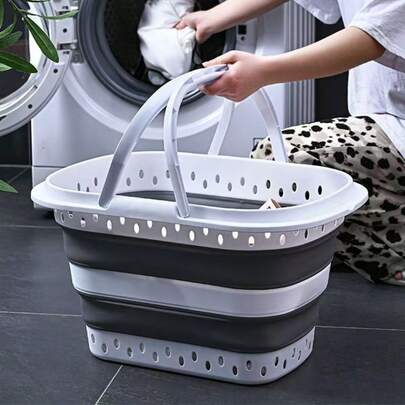 Foldable Dirty Clothes Laundry Basket, Portable Hamper For Home Organization, Ideal For Bathroom And Bedroom Storage, Lightweight Collapsible Laundry Bin With Handles, Versatile Bedroom And Laundry Room Organizer, Space-Saving Linen-Like Hamper, Practical Dirty Clothes Carrier For Quick Sorting And Easy Transport, Neat And Tidy Living Spaces, Perfect For Dorms, Small Apartments, And Busy Families, Keeping Laundry Organized And Ready