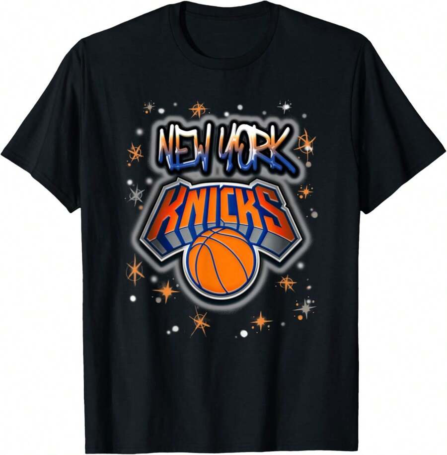 NBANew York Knicks Airbrush Logo T-Shirt - màu đen - Xem 1