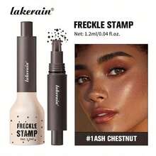 Lakerain Stamp Freckle Makeup Pen, Waterproof, Sweatproof, Smudge-Proof, 5-Point Design For Natural Makeup, Gentle Ingredients, Suitable For Festival Makeup, Halloween, Christmas - #1 - Xem 5
