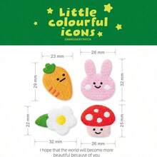 Cute Cartoon Colorful Icon Embroidered Patches, Iron-On Stickers, Sewing Patches, Suitable For Clothes, Pants, Bags, Scarves, Hats, Jackets, T-Shirts, Decorative Stickers, DIY Phone Cases, Notebooks, Handbags, Self-Adhesive - Multicolor - View 14