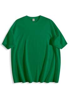 1pc Summer Outfits 100 Percent Cotton Graphic T Shirts Men Clothes Summer Tops Men Shirt Playeras De Hombre Machine Washable Casual Streetwear For Gym, Beach & Casual Attire - Comfort Fit Short Sleeve Round Neck Top, Ideal For Gifting And Pairs Perfectly With Jeans, Casual Pants And Shorts. - màu xanh lá - Xem 8