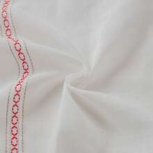 VISTE TU HOGAR Kitchen Window Curtains - Red - View 5