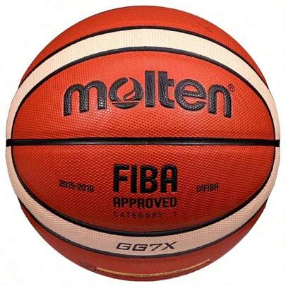 Molten Balón de Baloncesto GG7X Tamaño Oficial, PU Antideslizante, Uso Interior y Exterior, para Entrenamiento y Partidos