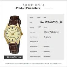 Casio Women's Quartz Watch, Ultra-Thin Minimalist Design, Genuine Leather Strap, Mineral Glass Mirror, Water Resistant Casual Dress Watch - one-size - View 8