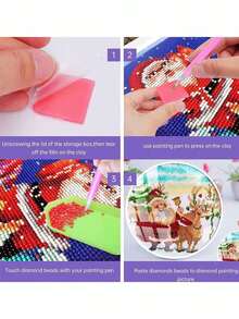 钻石画胶水 DIY 钻石刺绣蜡工具套装 5D 钻石画钻孔刺绣十字绣钻石艺术胶水蜡 (2*2 厘米) - 彩色 - 查看 4