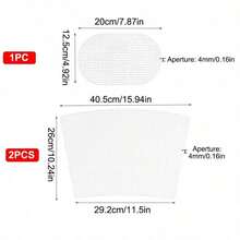 1 Set Black & White Blank Canvas Crochet Plastic Mold Sheets, Suitable For Handmade Weaving Bags, Embroidery And Crochet Projects - Durable Weaving Kit With Transparent Mesh Plastic Sheets - Grid - View 11