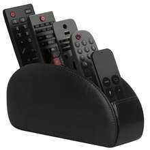 Soporte de control remoto con caja de control remoto de 5 compartimentos para almacenamiento de escritorio, reproductor multimedia, controladores de calentador - Ver 1