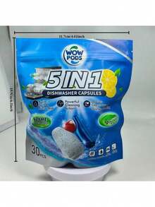 50pcs/30pcs High-End Dishwasher Pods - Triple-Action Formula, Compatible With All Dishwasher Models, Delivers 10x Cleaning Power Against Tough Grease And Stains - Dishwashing Beads - View 9