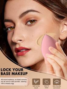 10PCS Makeup Tools Set Including:10PCS Makeup Sponges,Giveaways,Travel,Cheap Stuff,Travel Essential - Multicolor - View 7