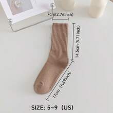 Women's 12-Pack Comfort Everyday Socks - Breathable, Moisture-Wicking & Odor-Resistant With Seamless Toe | Suitable For Spring And Autumn | Neutral Colors (Black, White, Cream, Light Coffee, Khaki, Chocolate) - 12 đôi (màu hỗn hợp) - Xem 4