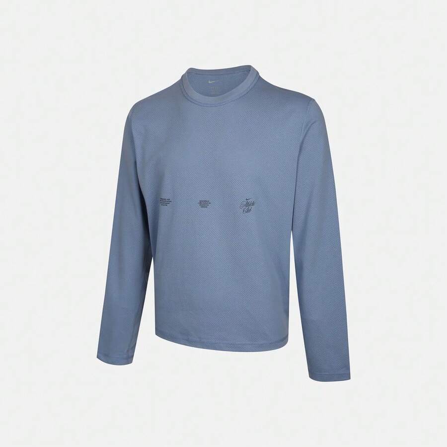 Nike 男士 AS M NK DF NAC PRIMARY LS TOP 长袖T恤 针织圆领 TIF2130-486 - 藍色 - 查看 1