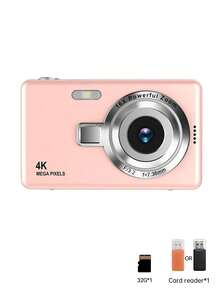 1 Pc CCD HD 48 Million Pixels, 2.7K HD Video,4K Mega Pixels,16x Zoom Digital Camera Entry-Level Mini Card Machine, Including 32G Memory Card + Card Reader - Camera + 32G Memory Card - View 12