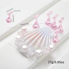 美甲练习架、贝壳美甲训练底座、美甲练习支架、美甲设计展示架、美甲护理工具 - 彩色 - 查看 12