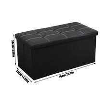 Shoe Changing Stool - Black - View 3