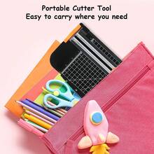 Paper Cutter, 12 Inch Guillotine Paper Trimmer A4 With Automatic Security And Side Ruler For Coupon, Craft Paper And Photos - Black - View 9