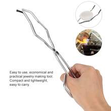 Stainless Steel Crucible Tong Gold Melting Furnace Pliers Clamp Jewelry Making Accessory Tool - Herramienta para hacer joyas - Ver 5
