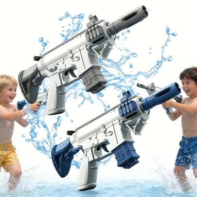 1 pieza Mini M416 Pistola de agua, diseño realista, diseño colaborativo, mejor experiencia. Adecuado para uso en interiores y exteriores del hogar, se puede usar en piscinas, fiestas, playas al aire estaciones de agua. También es una excelente opción de regalo o recompensa para actividades acuáticas de verano. Juguete de pistola de agua. Juguete de pistola de agua interactivo para padres e hijos, juguete de agua de verano.