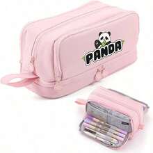 熊猫造型动物主题极简风格软握按压式凝胶笔，书写流畅，连续出墨，速干，适合DIY学习办公书写，黑色速干大容量凝胶笔，搭配大容量多层笔袋，是返校必备办公用品，也是情人节礼物的理想之选。 - 多色 - 查看 13