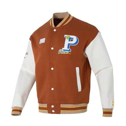  PUMA TEAM JP 飞行员夹克 DK 男女通用柔软针织外套，舒适百搭，适合日常、户外、通勤穿着，货号：625797-81