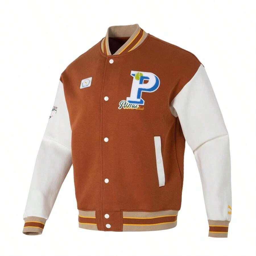 PUMA TEAM JP 男款/女款 DK 飛行夾克,舒適夾克,適合日常、戶外、通勤穿著 625797-81 - 柚木色 - 查看 1