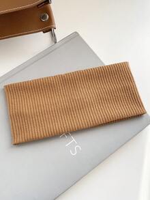 1pc Minimalist Knitted Wide Striped Elastic Headband, Fashion Hair Hoop For Women, Anti-Slip For Washing Face & Makeup Fashion Hair Accessories Women Hair Band - Multicolor - View 23