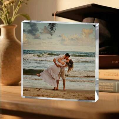 1 khung ảnh vuông bằng acrylic tùy chỉnh, khung ảnh gia đình, quà cưới, quà Ngày Valentine, trang trí nhà cửa, kỷ niệm sáng tạo, ảnh gia đình tùy chỉnh, quà tặng ảnh con trai, con gái, cặp đôi, bố mẹ, đồ trang trí bằng acrylic, phụ kiện để bàn, quà tặng ngày lễ, quà sinh nhật, quà tiệc, quà kỷ niệm, quà vợ, quà chồng, quà học sinh tựu trường.