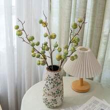 12个仿真南瓜枝，塑料材质，仿真效果逼真，手工制作，优雅美观。 - 彩色 - 查看 6