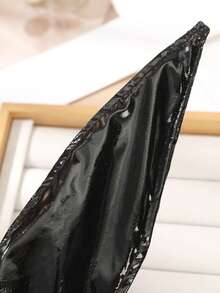 1个可爱毛绒兔耳朵发箍，角色扮演配件 - 黑色 - 查看 4