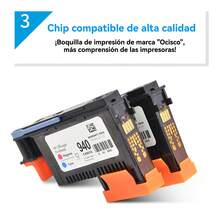 Printhead 940 para HP Officejet Pro 8500A – cartucho doble color de alto rendimiento, fabricado con estándares de calidad internacional, ofrece impresiones nítidas sin manchas ni rayas, perfecto para facturas, informes y proyectos escolares. - Azul - Ver 9