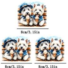 3pcs West Highland Terrier Heat Transfer Patches, Ironing And Washable, Suitable For T-Shirts, Jeans, Sweaters, Handbags, Pillows, Cushions - 3PCS-s - View 7