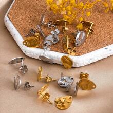 10个不锈钢水滴形耳环底座，带挂孔，适合DIY吊坠耳环制作 - 不銹鋼耳環 - 查看 5