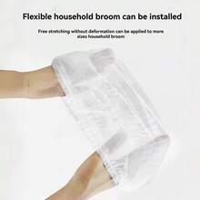 50/100pcs Disposable Broom Dust Cover, Non-Woven Fabric Household Sweeping Cleaning Wipe For Floor Hair Debris Removal, Reusable Slouchy Dust Cleaner, Static Electricity Duster Sleeves, Disposable Dust Bags - Disposable Broom Covers - View 5