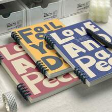 60pages/120sheets Retro American Style B5 Loose-Leaf Notebook, Removable & Smooth, Minimalist Student DIY Notepad - B5 lined - View 2