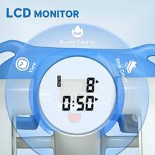 Portable Stepper For Home & Office | Mini Exercise Stepper With LCD Monitor & Anti-Skid Pedals, Blue - Default - View 6
