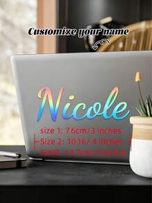 Custom Color Transfer Stickers, UV Printed, Personalized Transfer Stickers, Personalized Custom Name Label Stickers, Custom Decal Stickers, Name Stickers, Date Stickers, DIY Gifts, Handmade, Handwritten, Wedding Stickers, Gift Stickers - Multicolor - View 3