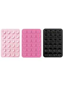 3pcs Silicone Suction Cup Stand Set, Multi-Function Phone/Tablet Holder, Universal Fit, Easy To Detach And Reusable Sticky Stand - Multicolor - View 21