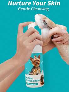 100毫升免洗泡沫宠物爪子清洁剂——爱狗人士和狗妈妈都爱用，爱猫人士和猫妈妈也爱用，温和清洁，气味宜人，深层清洁，是送给爱猫爱狗人士和猫狗妈妈的理想礼物，包含可拆卸柔软硅胶套。 - 100ml - 查看 9