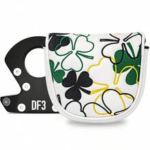 1pc DF3 Golf Club Head Cover - Floral Clover Style - Golf Putter Cover Fashion Golf Club Cover Suitable For Men And Women Golf Enthusiasts Outdoor Use - Multicolor - View 1